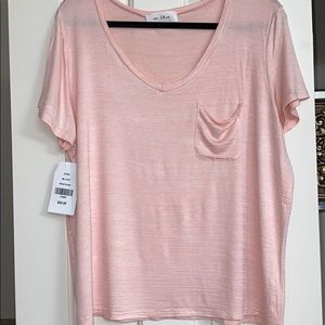 NWT Blush/Pink v-Neck T-Shirt SZ Large